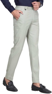 new hi rock Regular Fit Men Green Trousers