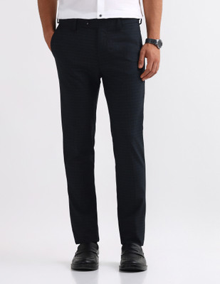 ARROW Slim Fit Men Blue Trousers