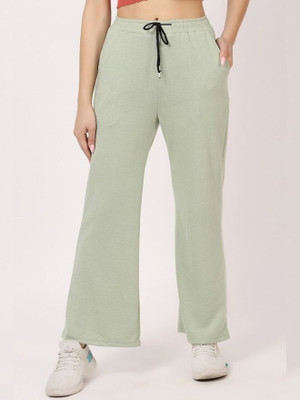 CLOTHINK India Regular Fit Women Green Trousers