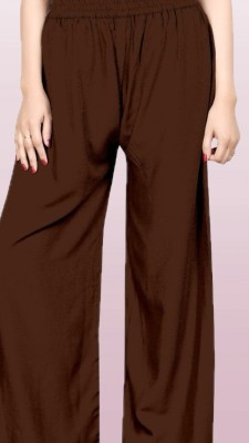 MERAKHICLOTHING Regular Fit Women Brown Trousers