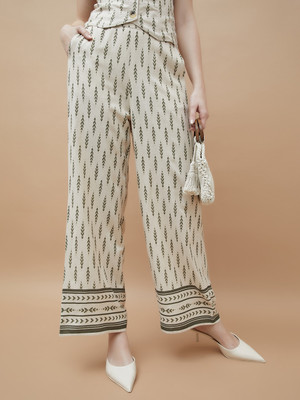 Fame Forever by Lifestyle Regular Fit Women Beige Trousers