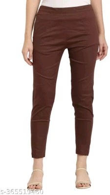 Nick Nine Regular Fit Women Brown Trousers