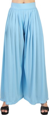 Fashion Bazaar Flared Women Light Blue Trousers