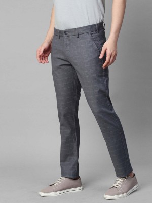 GENIPS Slim Fit Men Grey Trousers