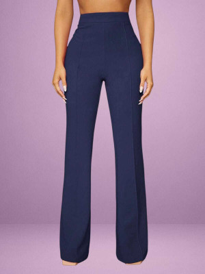 Anitafashion Comfort Fit Women Blue Trousers