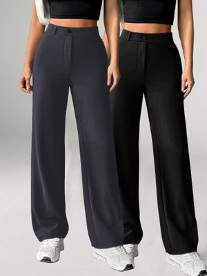 Toochki Relaxed Women Black Trousers
