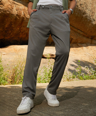 CAMPUS SUTRA Regular Fit Men Grey Trousers