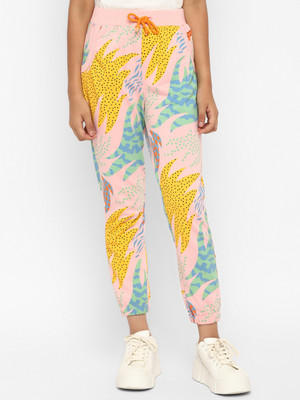 Spunkies Regular Fit Girls Yellow Trousers