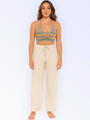 LaxmiEmpiree Comfort Fit Women Beige Trousers