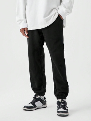 IRONDYE Loose Fit Men Black Trousers