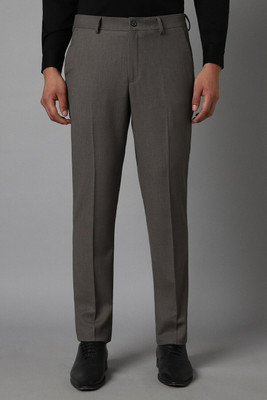 LOUIS PHILIPPE Slim Fit Men Grey Trousers