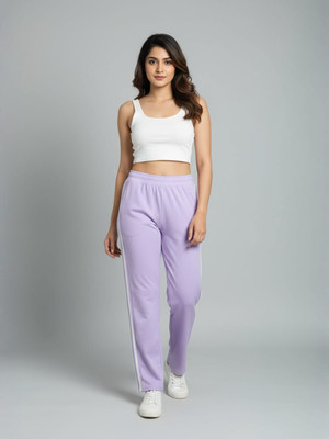 LYNO Straight Fit Women Purple Trousers
