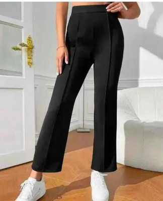 MASTERY Regular Fit Women Black Trousers