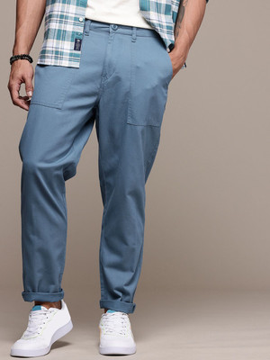Roadster Relaxed Men Blue Trousers