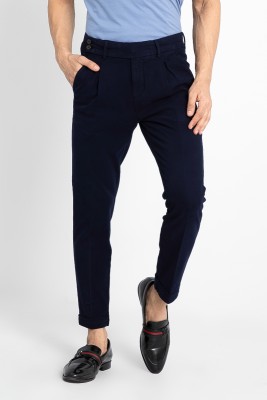 Snitch Slim Fit Men Blue Trousers