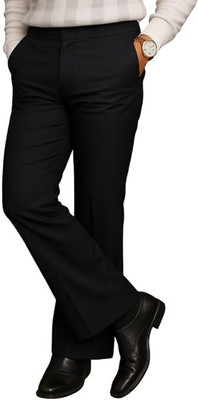 Zuno Flared Men Black Trousers