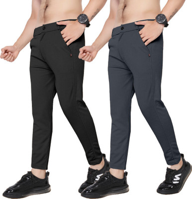 ynam Slim Fit Men Multicolor Trousers