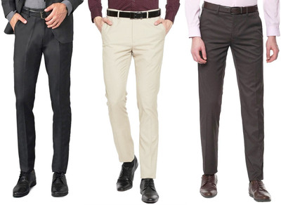 SLC Regular Fit Men Multicolor Trousers