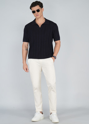 PETER ENGLAND Regular Fit Men Pink Trousers