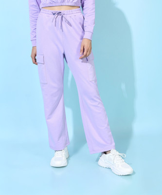 Tokyo Talkies Regular Fit Women Purple Trousers