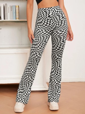 2ni8 LifeStyle Regular Fit Women Black, White Trousers