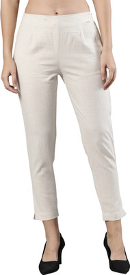Femmora Comfort Fit Women White Trousers