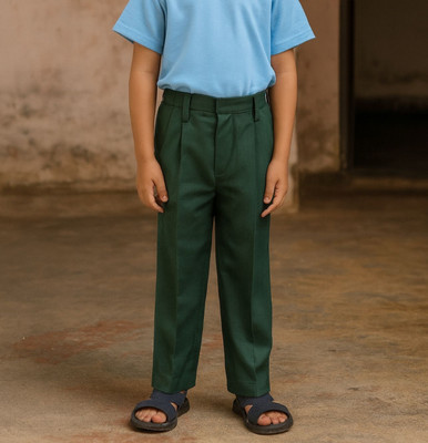 OSD Regular Fit Boys Green Trousers
