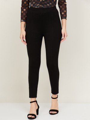 CODE by Lifestyle Regular Fit Women Black Trousers