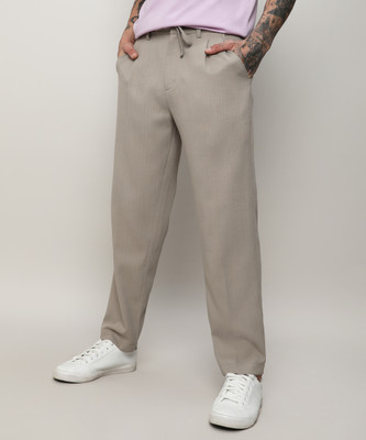 CAMPUS SUTRA Regular Fit Men Beige Trousers