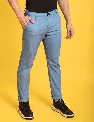 FLYING MACHINE Tapered Men Blue Trousers