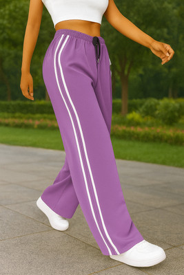 CitySquad Regular Fit Women Purple Trousers