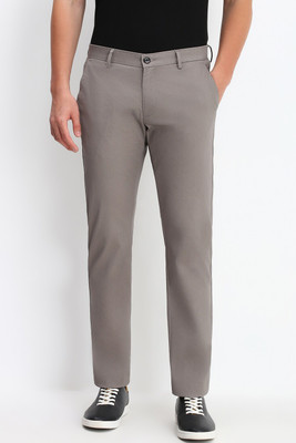 Allen Solly Slim Fit Men Grey Trousers