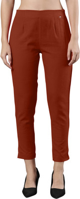 Femmora Comfort Fit Women Brown Trousers