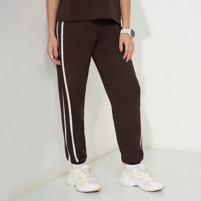 Ajile By Pantaloons Regular Fit Women Brown Trousers