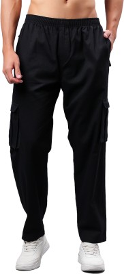 Mad Over Print Relaxed Men Black Trousers