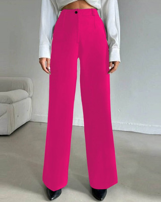 Toochki Relaxed Women Pink Trousers