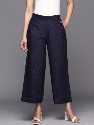 LIBAS Regular Fit Women Blue Trousers