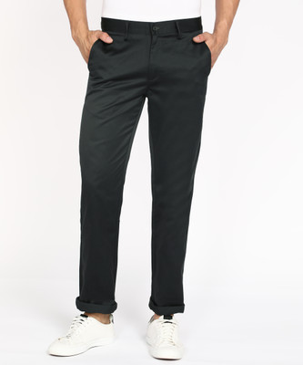 PETER ENGLAND Regular Fit Men Grey Trousers
