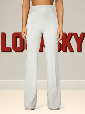 nitafashion Comfort Fit, Regular Fit Women White Trousers