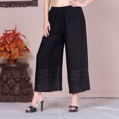 Vivika Flared Women Black Trousers