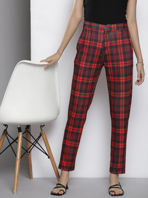 SASSAFRAS Regular Fit Women Red Trousers
