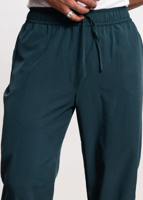 COTLUB Comfort Fit Men Green Trousers