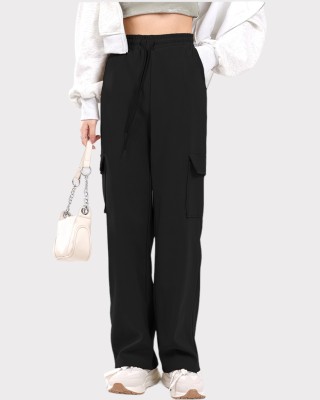 Anaya Fashion Regular Fit Women Black Trousers