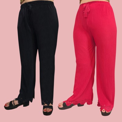 COOLZY Regular Fit Women Black Trousers