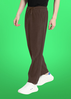 shri krishna textiles Regular Fit Men Brown Trousers