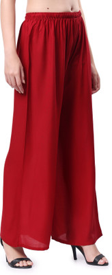 Keviv Flared Women Maroon Trousers