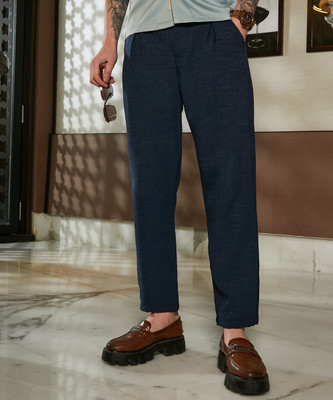 CAMPUS SUTRA Regular Fit Men Blue Trousers