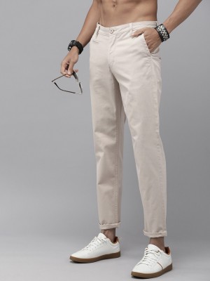 Roadster Regular Fit Men Beige Trousers