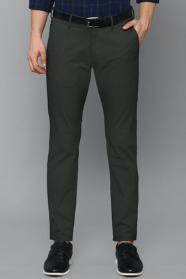 Allen Solly Slim Fit Men Green Trousers