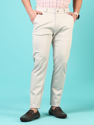 V-MART Regular Fit Men Beige Trousers